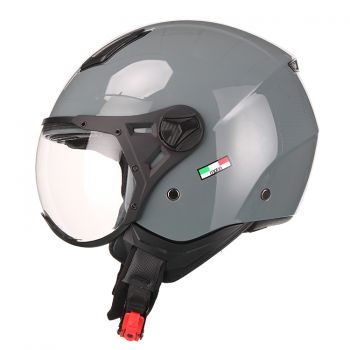 Helm Vito Jet moda / glans grijs