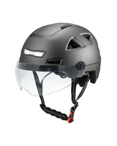 Helm Vito E-City (Speed Pedelec) Mat Zwart met scherm